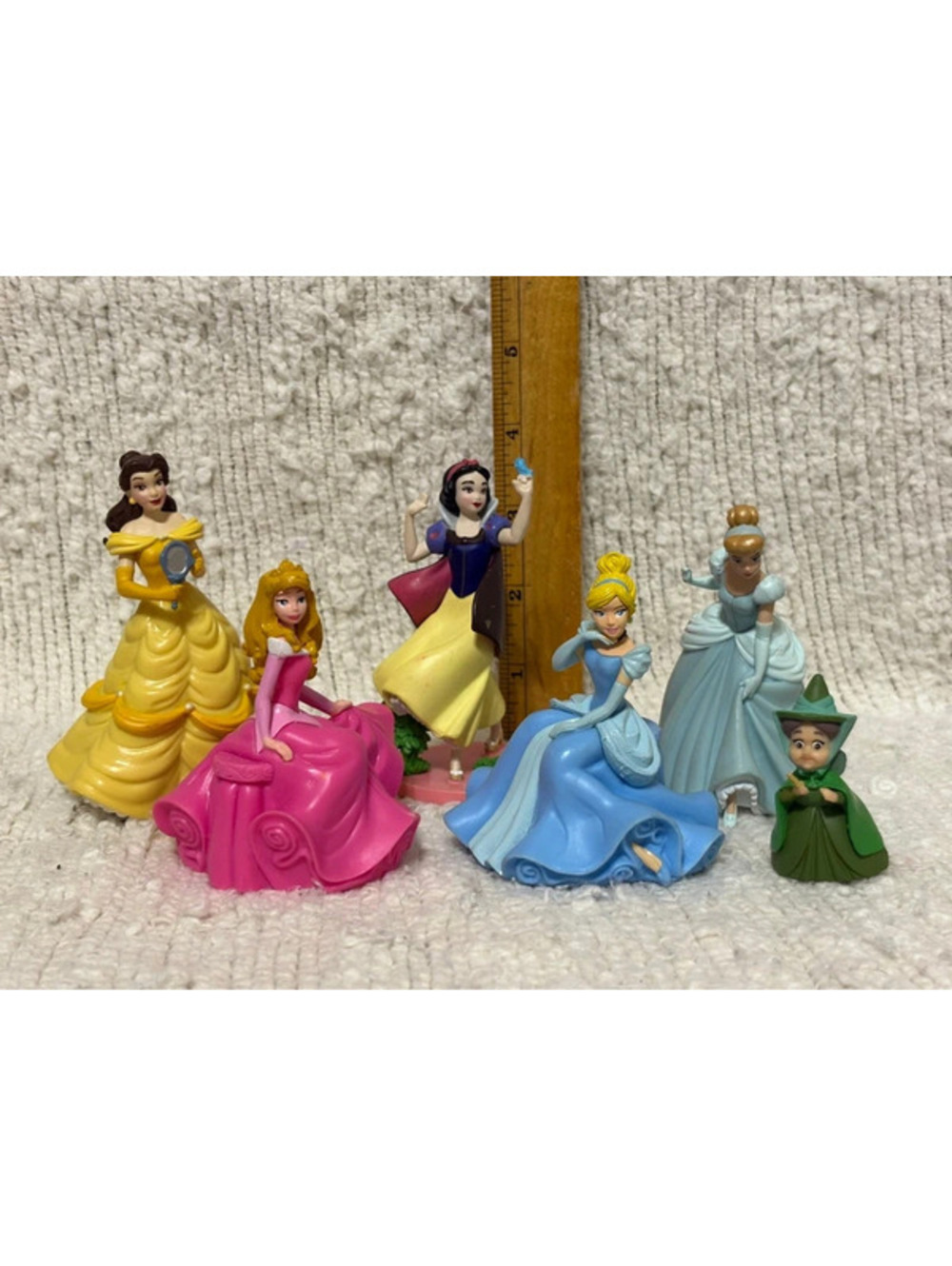 2x- Jakks 3” Posable Doll Disney Princess Belle 100 years Series Glitter Dresses